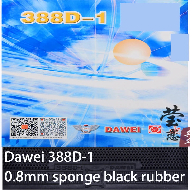 Dawei-Table tennis rackets 388d-1, rubber, long pimples, racquet sports equipment