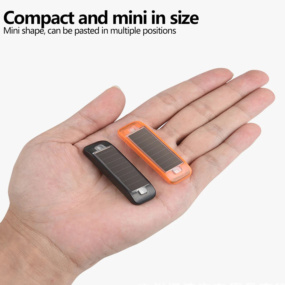 Mini LED Solar Power Car Warning Light Night Security Simulated Alarm Wireless Anti-Theft Caution Lamp Flashing Dummy Alarm Lamp