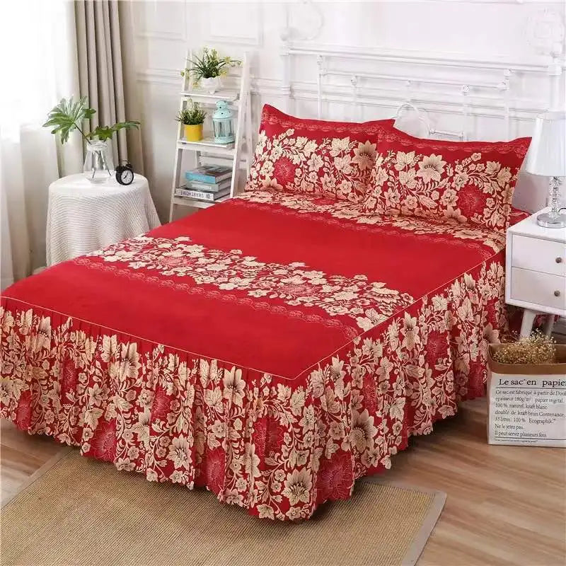 Bed Skirts Four Season Universal Skin-friendly Comfortable Protective Bedding Luxury Anti-slip Bedsheets Fashion Home Decoration
