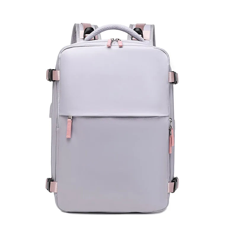 Travel Double-shoulder Backpack. Large Capacity and Multifunctional. Suitable for Ladies and Male Students. Travel Bag