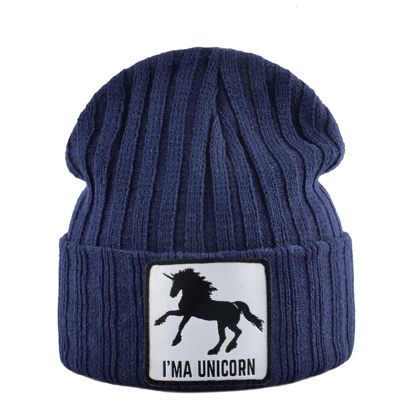 Knitted Skullies Beanie With Animals Patch Men Women Outdoor Casual Sport Hats Autumn Winter Solid Color Hip Hop Beanies