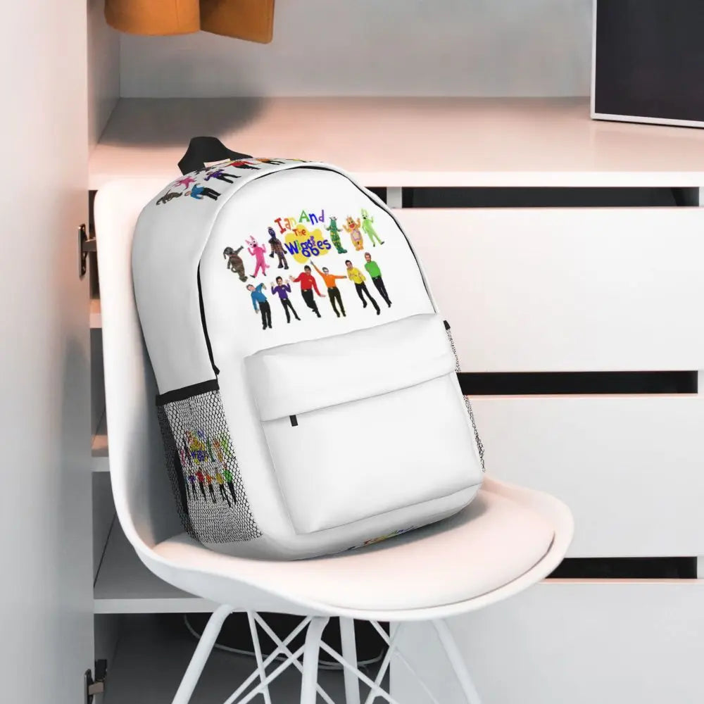 The Wiggles Tv Show Music Band Backpack Student Boys Girls BookBag Children School Bag Computer Shoulder Bags for Men Women