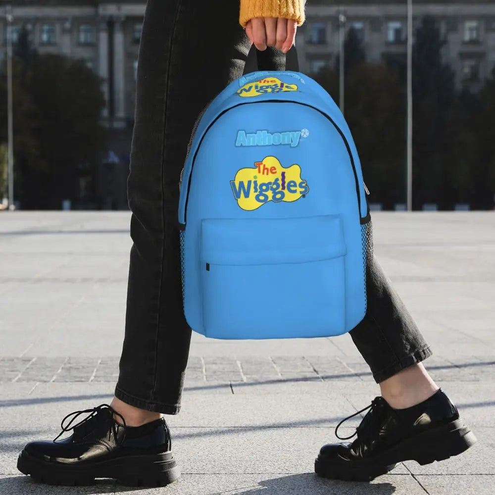The Wiggles Tv Show Music Band Backpack Student Boys Girls BookBag Children School Bag Computer Shoulder Bags for Men Women