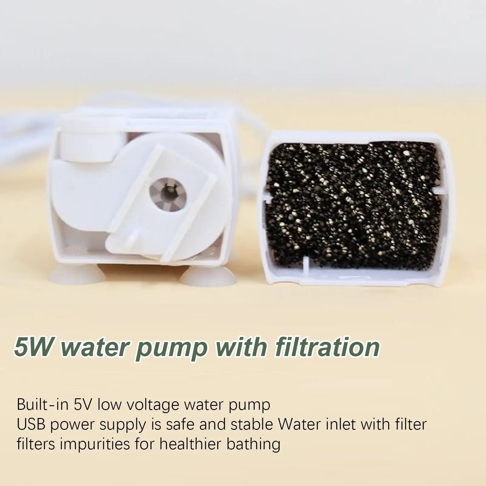Bird bath tub, automatic bird bath tub with circulating water shower, low-noise bird shower for budgies, automatic pet bird bath