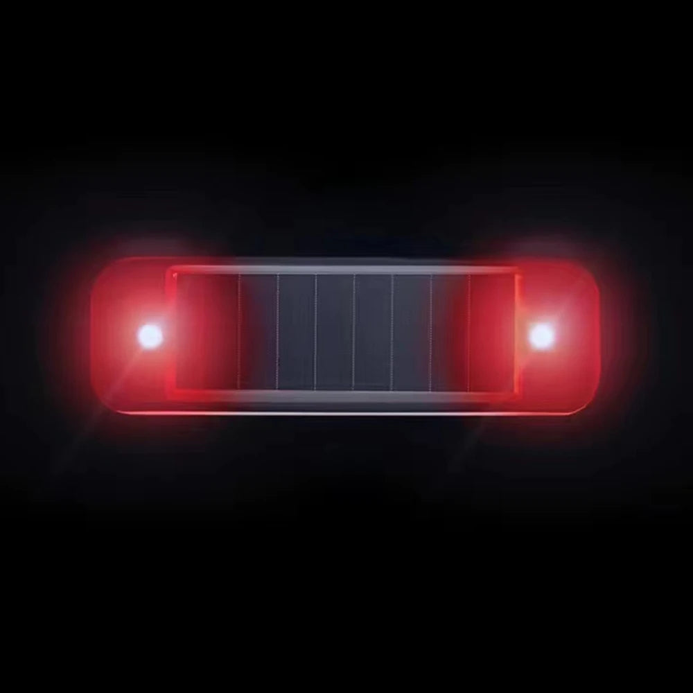 Mini LED Solar Power Car Warning Light Night Security Simulated Alarm Wireless Anti-Theft Caution Lamp Flashing Dummy Alarm Lamp
