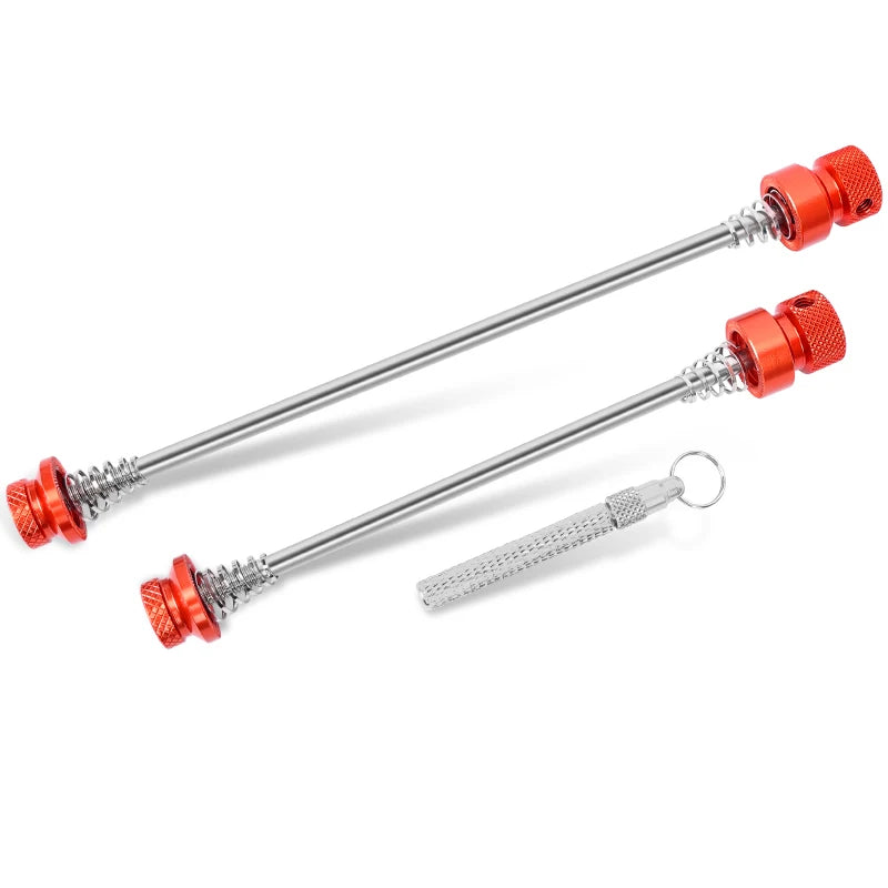 LEBYCLE MTB Road Bicycle Anti-Theft Hub Axle Shaft Bike Skewer Lever Quick Release Bike Wheel Locking Security Anti Theft Skewer