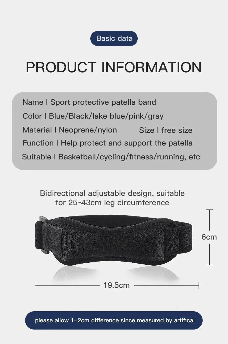 Sports Patella Guard Support Adjustable EVA Knee Knee Support Pad Protective Equipment Sports Basketball Volleyball Protector