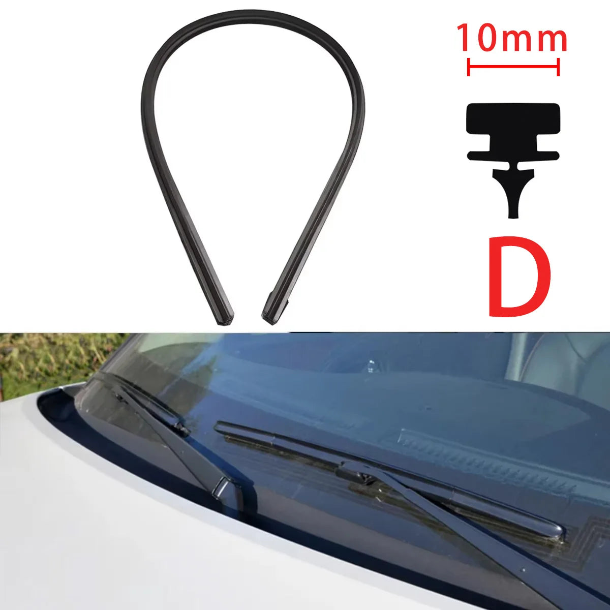 1PC Car Windshield Wiper Rubber Strips Car Accessorie Wiper Blade Replacement Parts All Seasons Windshield Wiper Blades Blade