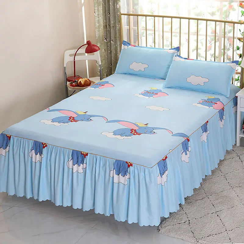 Bed Skirts Four Season Universal Skin-friendly Comfortable Protective Bedding Luxury Anti-slip Bedsheets Fashion Home Decoration