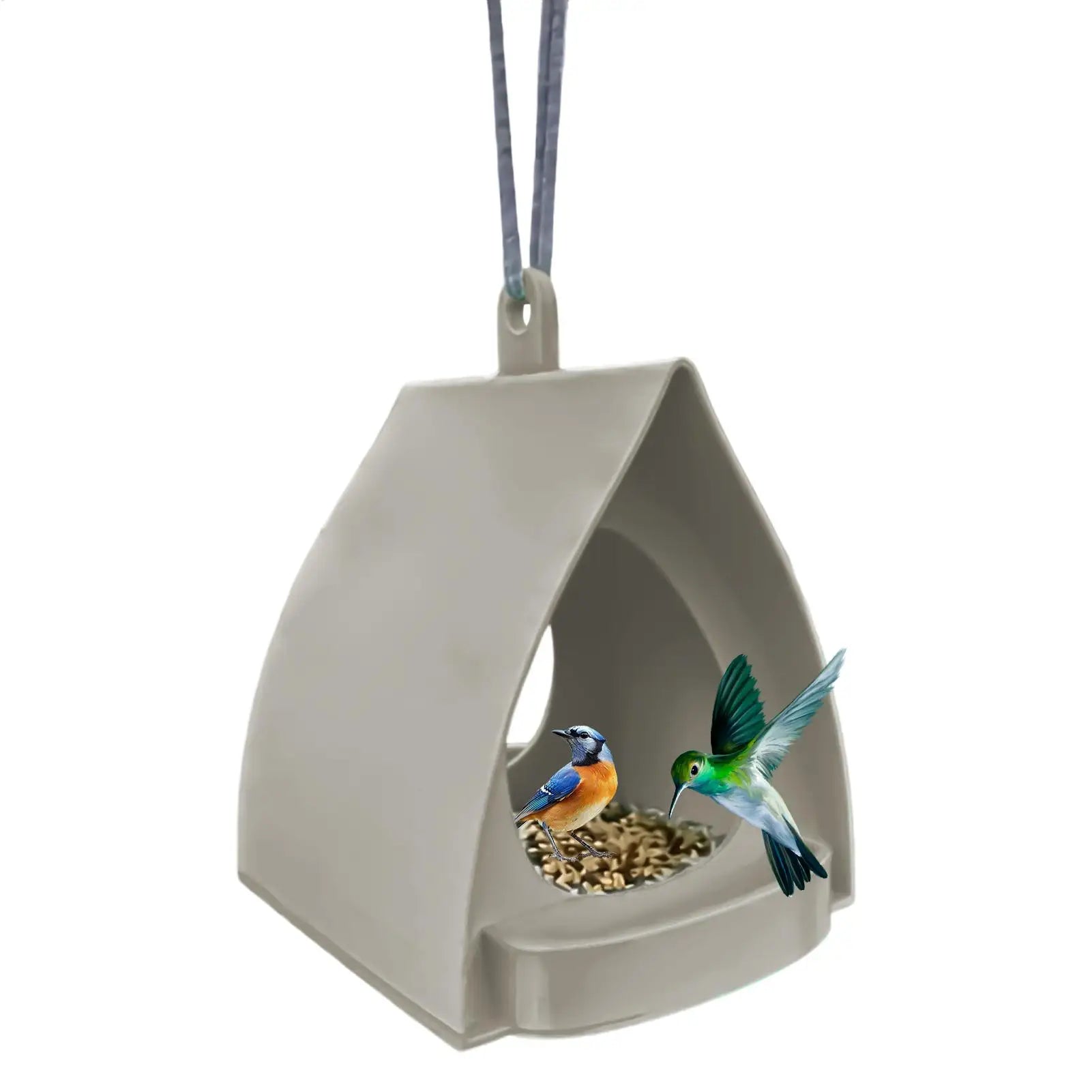 Hanging Bird Feeder Large Capacity Outdoor Bird Feeder Birdhouse Garden Bird Feeder for Outside Balcony Squirrel Yard Porch