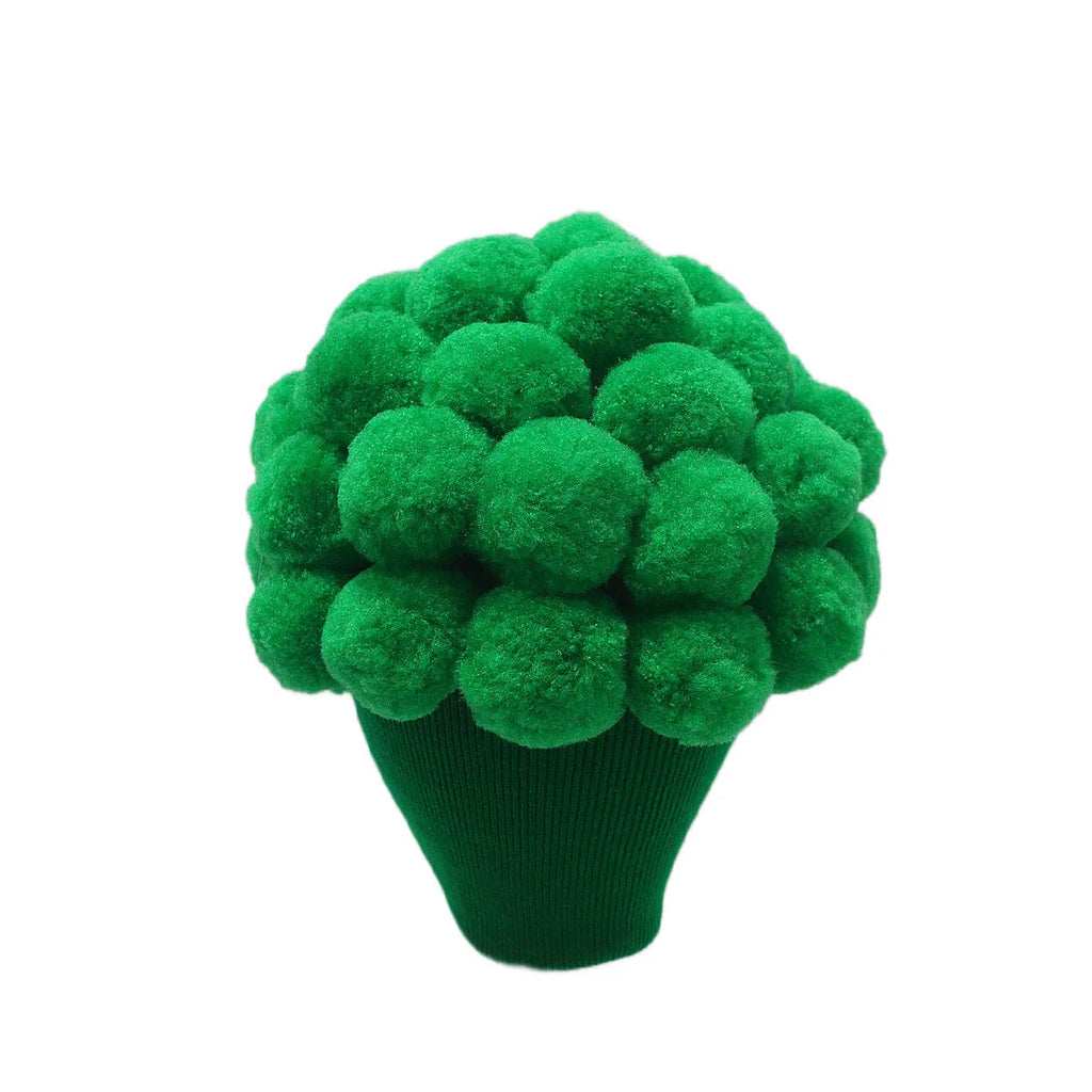 Hat, Knitted Yarn Hat for Spring and Autumn, Joke Hat, Flower Vegetable Brain, Funny Broccoli Pom-Pom Versatile Warm Hat