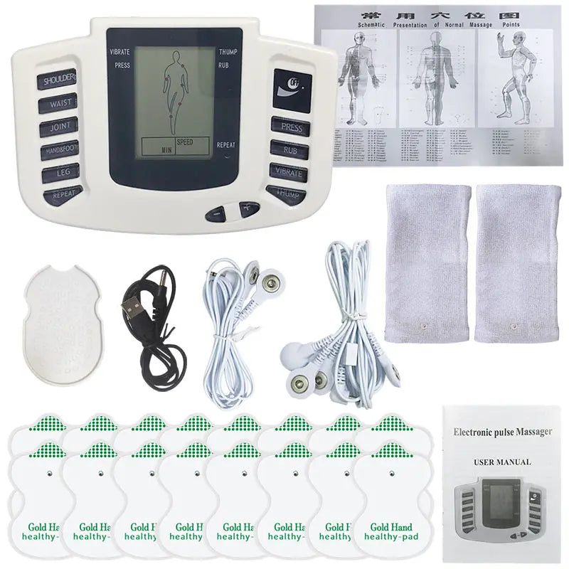 Physiotherapy Tens Equipment for Body Back Foot Massager Eletric Muscle Stimulator EMS Tens Machine Massage Tools Health Care