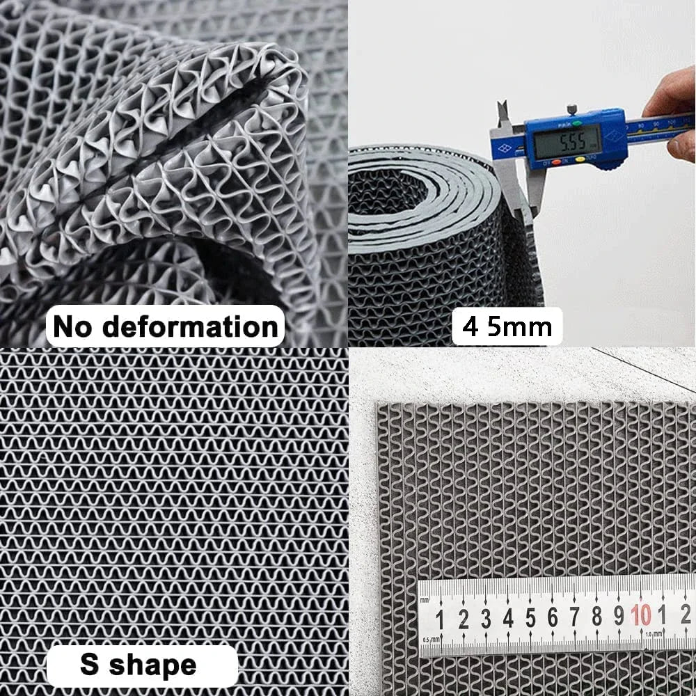 Bathroom Mat,slip Drainage,bathroom Moisture-proof Area Door Shower Floor Mat,multifunctional Kitchen Waterproof Plastic Carpet