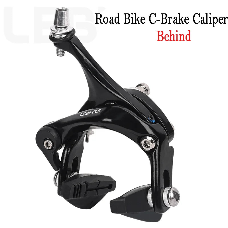 LEBYCLE Universal Bicycle Brake Caliper - Long Arm C-Type Road Bike Brake for Fixie/Fixed Gear, Front & Rear Compatible