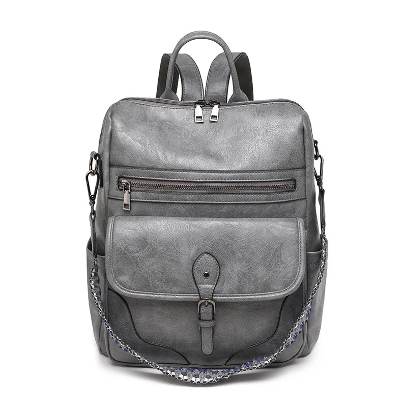 Backpack Purse for Women Purse Travel Backpack Fashion Designer Ladies Shoulder Bags  PU Leather Fashion Anti-theft Rucksack