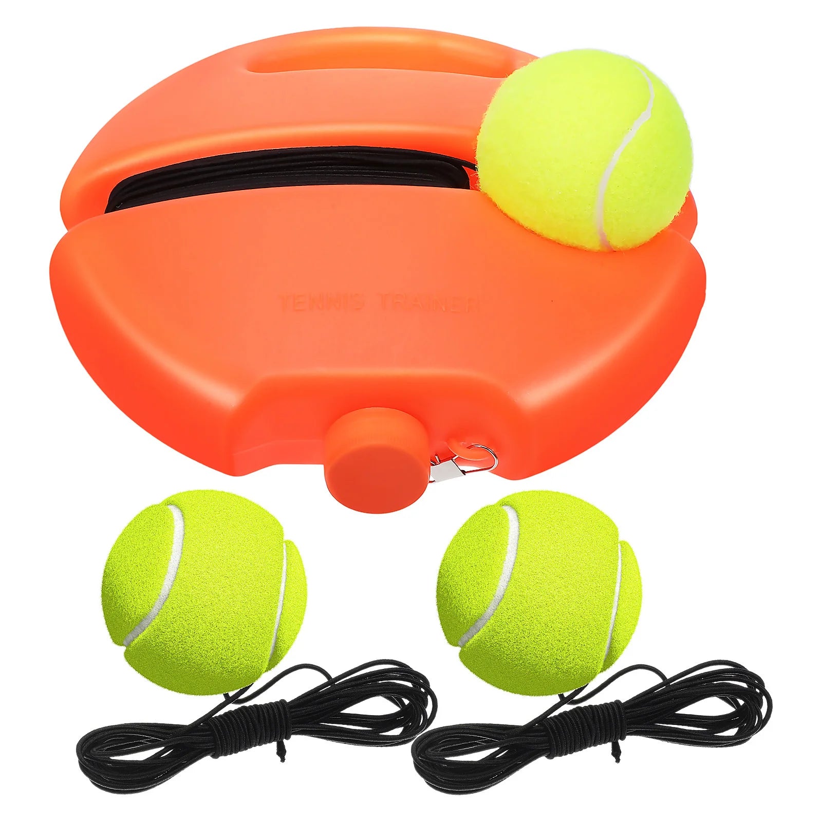 1Set Tennis Solo Practice Set Rebound Training Equipment for Beginners Self Training Outdoor Indoor Use Strong Base