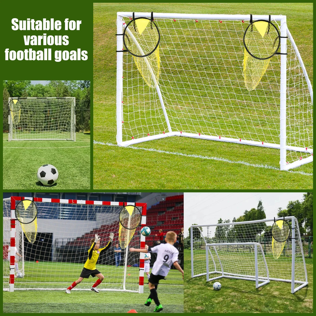 1/2pcs Soccer Training Shooting Net Equipment Football Training Target Net Goal Youth Free Kick Practice Shooting Soccer Topshot