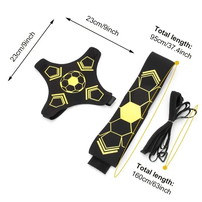 Soccer Trainer, Soccer/Volleyball/Rugby Training Equipment Aid, Football Kick Throw Solo Practice Training Aid Control Skills