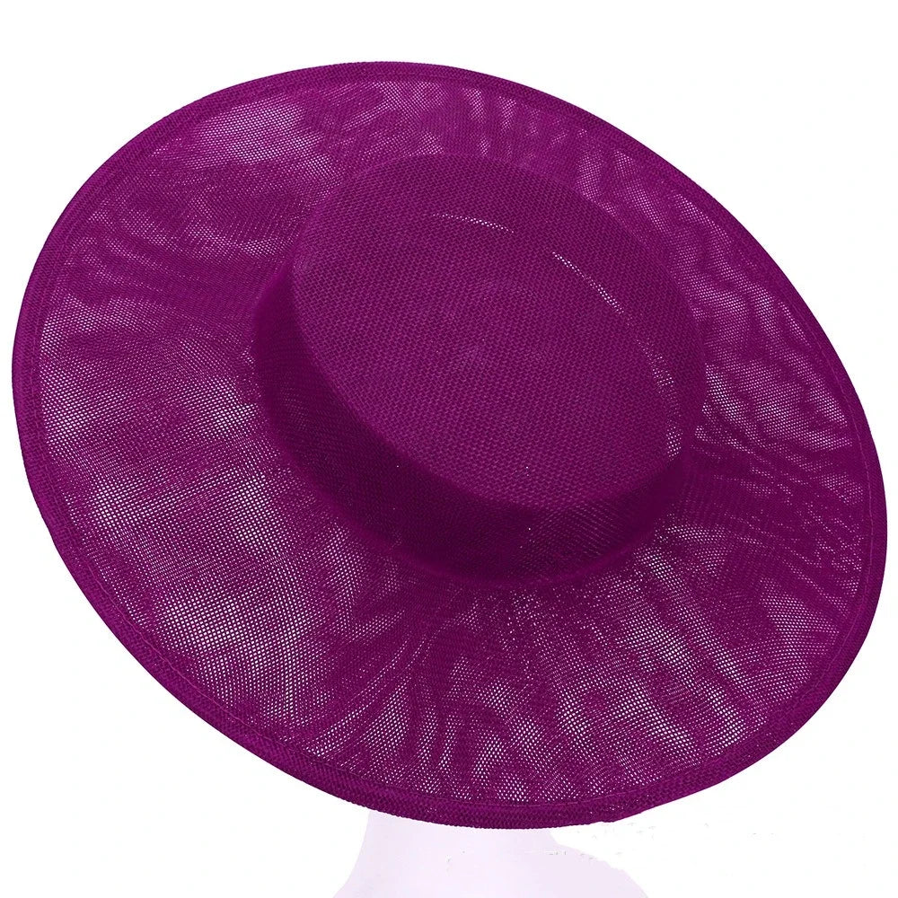 Elegant Hair Accessories DIY Hat Fascinator Base Headwear Plain Color Banquets Hats Multiple Colors Big Top Hats Cocktail