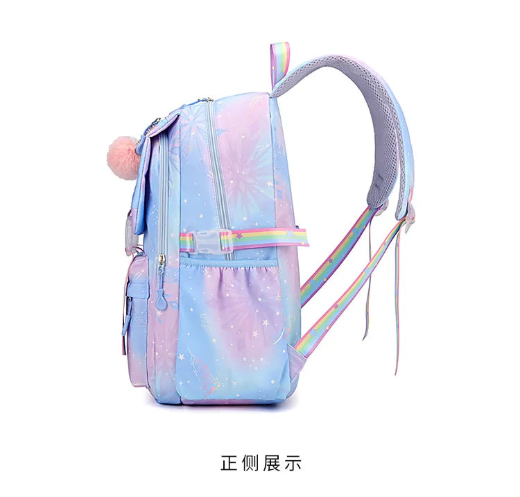 Backpack 2025 Cute Pink Backpacks for Girl Boy Fashion Casual Students Schoolbag Custom printed patterns are available.