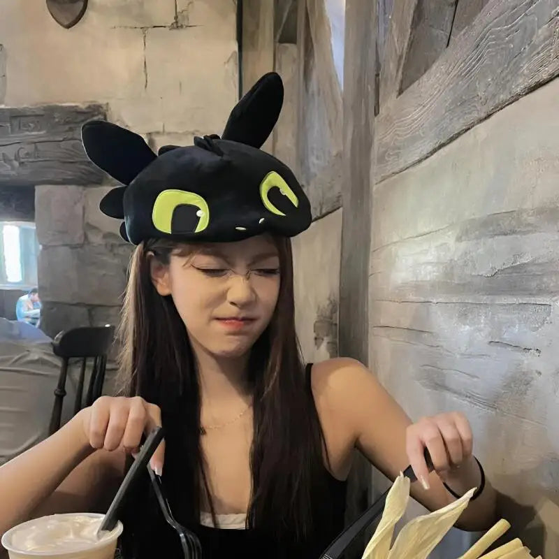 Toothless Creative Hats Cosplay Supplies Cartoon Derivative Peripheral Caps Warm Hat Cute Accessories Children Birthday Gift