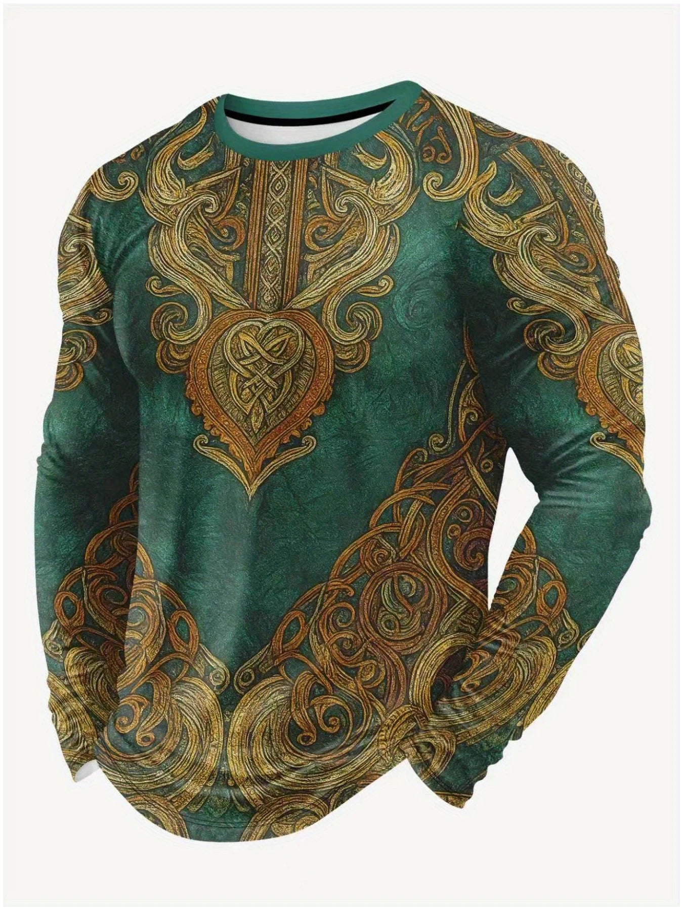 Men's Long Sleeve T-shirt 3d Totem Print T-Shirts Men Women Fashion Fitness Tops Tees Outdoor Top Camo Clothing