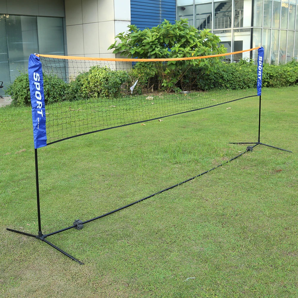 Standard Badminton Net Portable Volleyball Tennis Net Outdoor Sports Training Net Professional Sports Training Netting Pe Goods