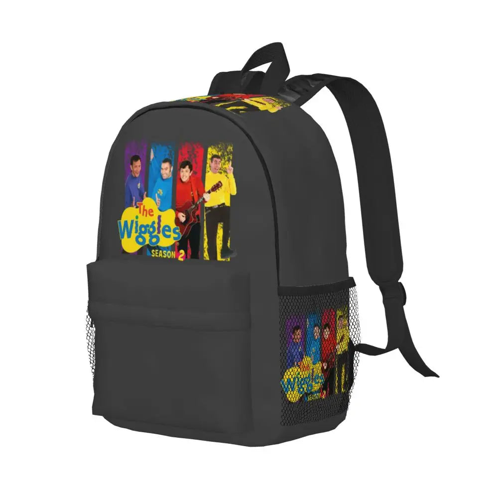 The Wiggles Tv Show Music Band Backpack Student Boys Girls BookBag Children School Bag Computer Shoulder Bags for Men Women