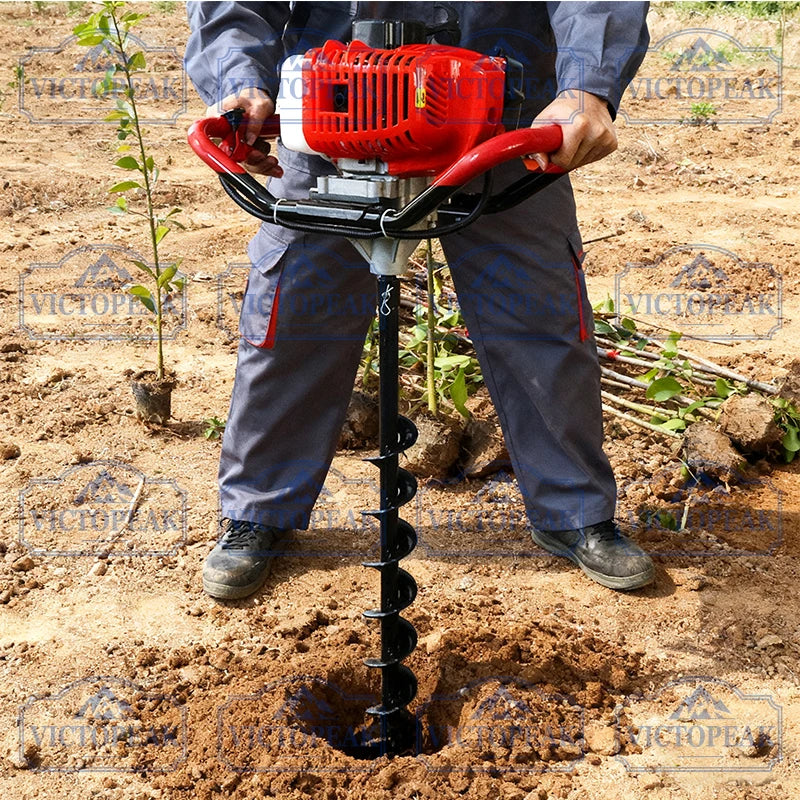 Garden Machinery Accessories 80mm Ground Drill Bit (Without Engine Machine) for Digging Holes and Planting Crops
