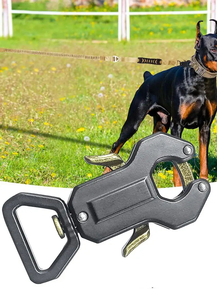 Dog Leash Clasp Zinc Alloy Dog Leash Locking Clips Pet Puppy Outdoor Collar Accessory Puppy Quick Release Chain Locking Buckles