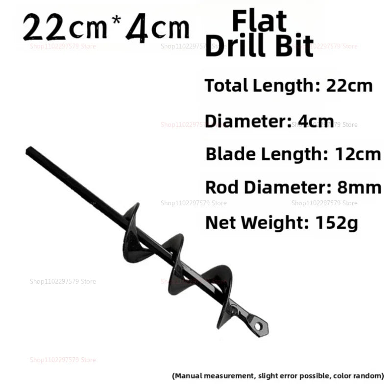 Garden Auger Spiral Drill Bit for Flower Planting Soil Digger Earth Drill Gardening Tool Lawn Planting Hole Digger Equipment