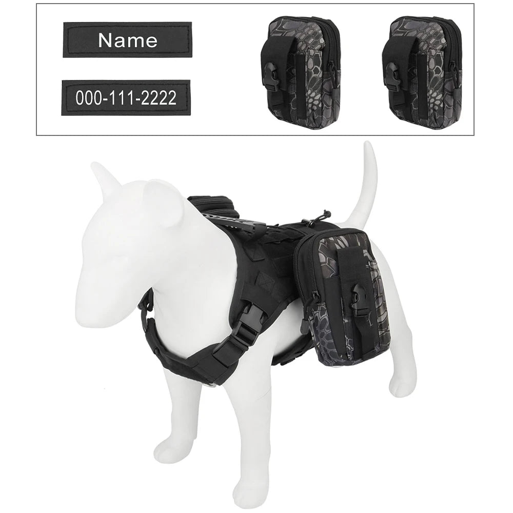 Personalized Name Dog Harness Customized Phone Breathable Adjustable Pet Harness for Medium Large Dog Chest Strap Vest