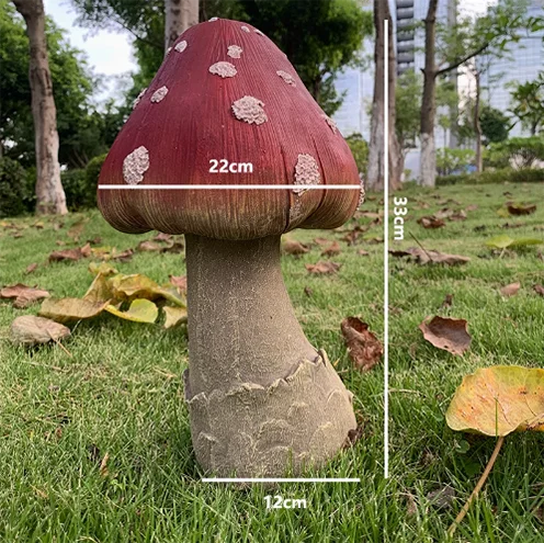 Garden Creative Simulation Mushroom Resin Decoration Items Outdoor Courtyard Lawn Accessories Kindergarten Landscape Ornaments