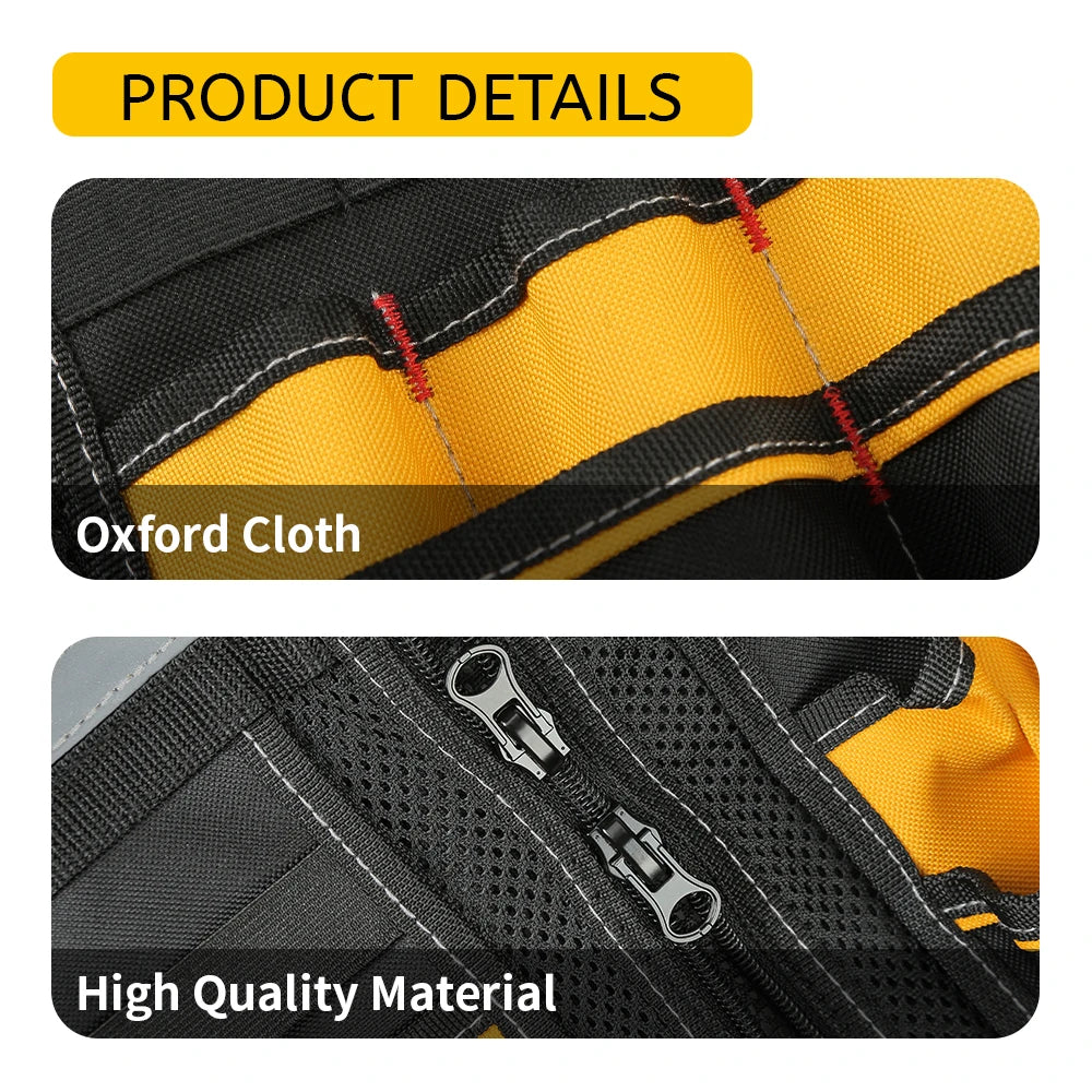 Electrician Tool Vest Storage Bag Holder Handyman Adjustable Strap Workshops Craftsmen Convenient Tool Gardening Multi Pocket