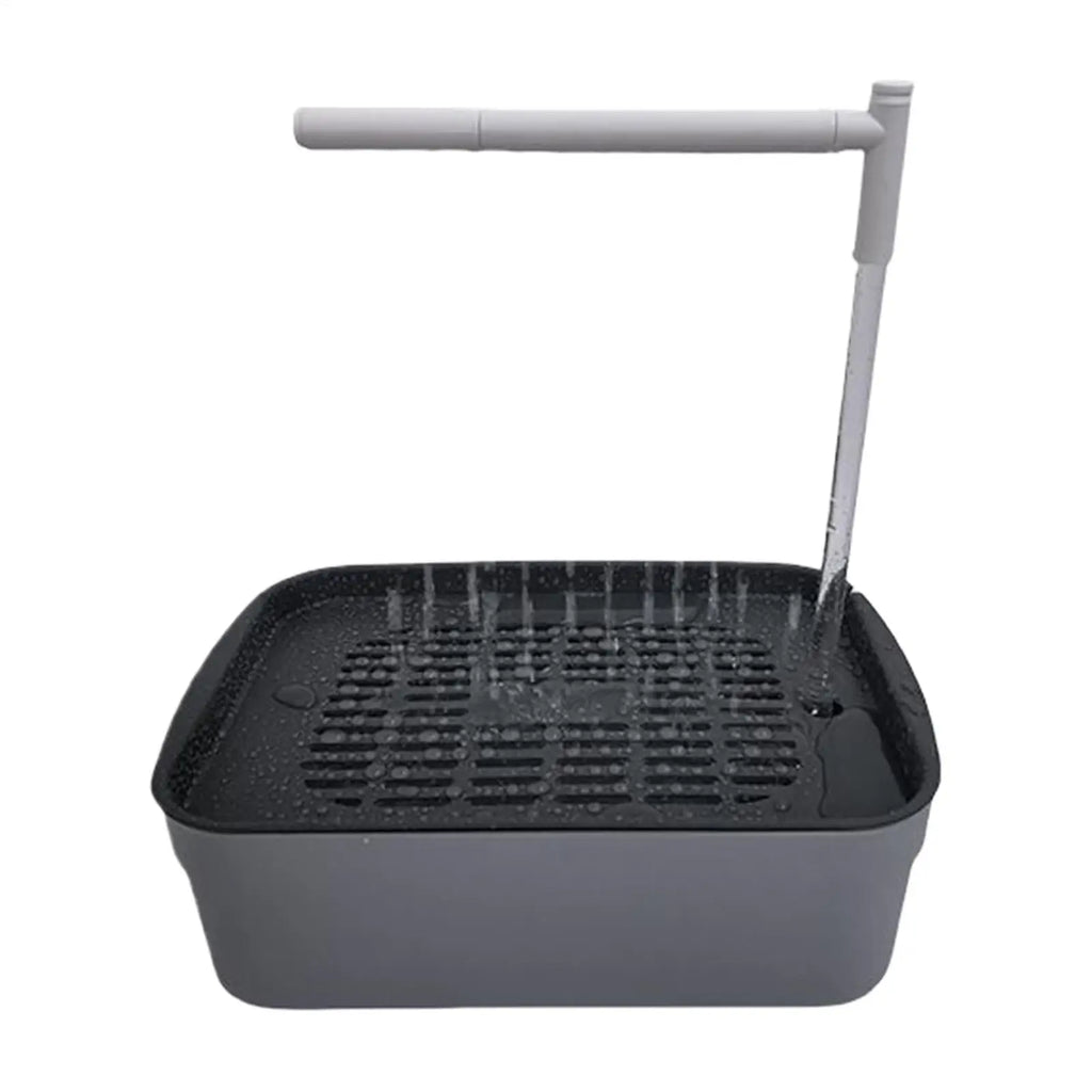 Bird bath tub, automatic bird bath tub with circulating water shower, low-noise bird shower for budgies, automatic pet bird bath