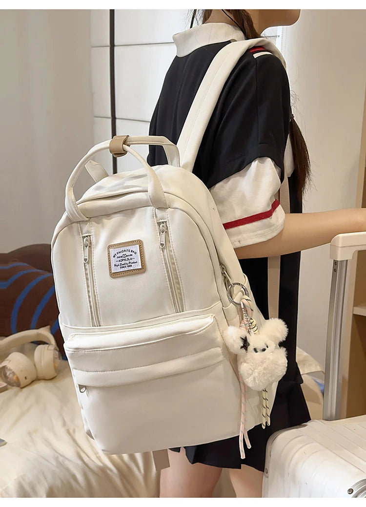 Women's Backpack Daily Travel Female Multi-pocket Casual Woman Man Travel Bag Schoolbag for Teenage Girl Boy Laptop Knapsack