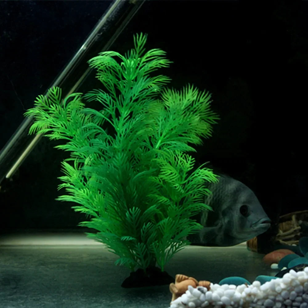 Artificial Aquarium Decor Plants Underwater Water Grass Aquatic Plastic Plants For Fish Tank Aquarium Decorations