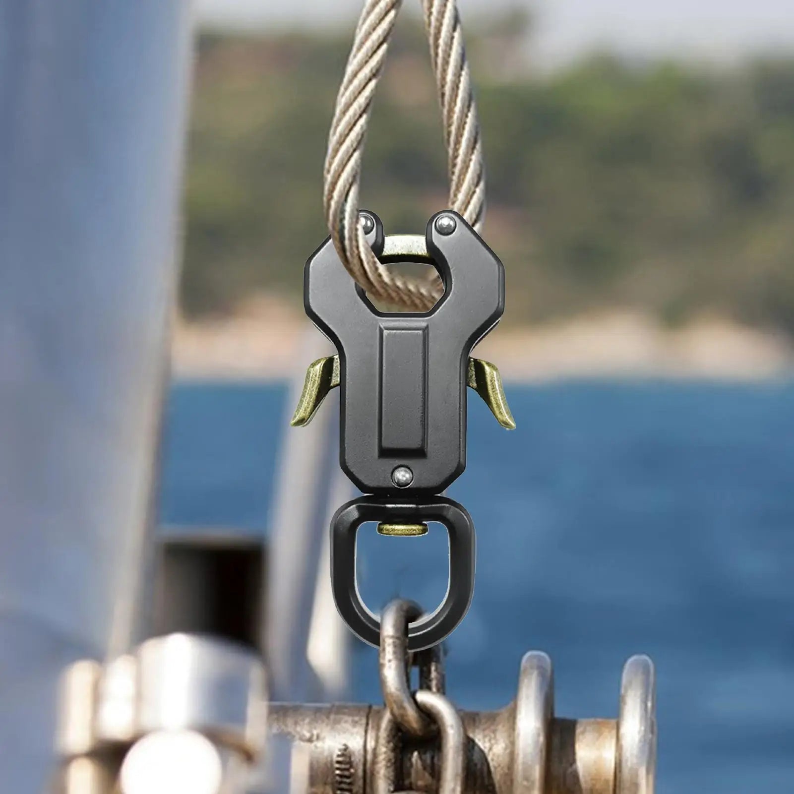 Dog Leash Clasp Zinc Alloy Dog Leash Locking Clips Pet Puppy Outdoor Collar Accessory Puppy Quick Release Chain Locking Buckles