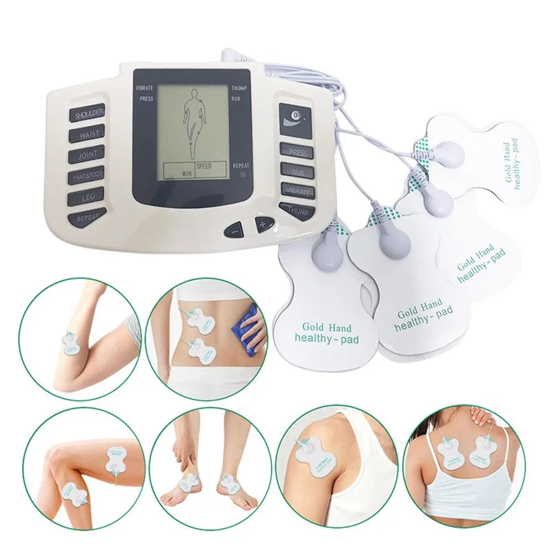 Physiotherapy Tens Equipment for Body Back Foot Massager Eletric Muscle Stimulator EMS Tens Machine Massage Tools Health Care