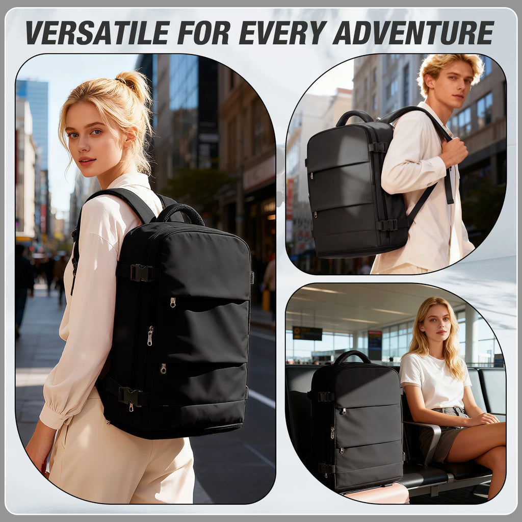 Women Men Hand Luggage Backpack Business College Laptop Travel Backpack Waterproof Carry on mochila viaje cabina avion 40x20x25