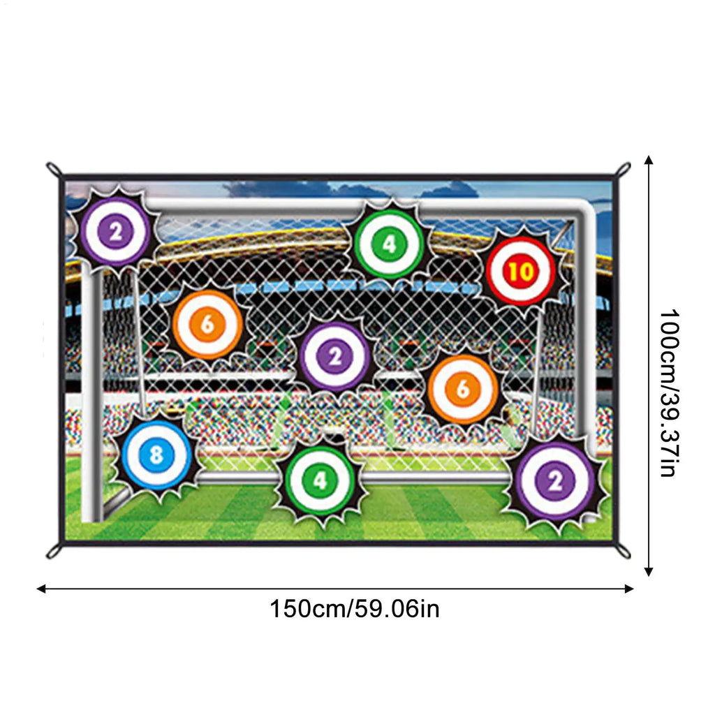Soccer Ball Game Set for Kids Boys Toss Soccer Goal Game Soccer Training Equipment Set With 1 Ball 1 Flannel Target And 2 Ground