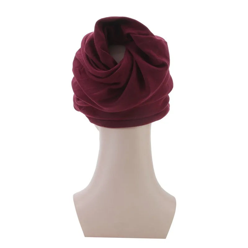 Knitted Head Cap Ladies Fashion Windproof Warm Thicken Hats Simple Solid Color Hat For WomenNew Autumn Winter Hat