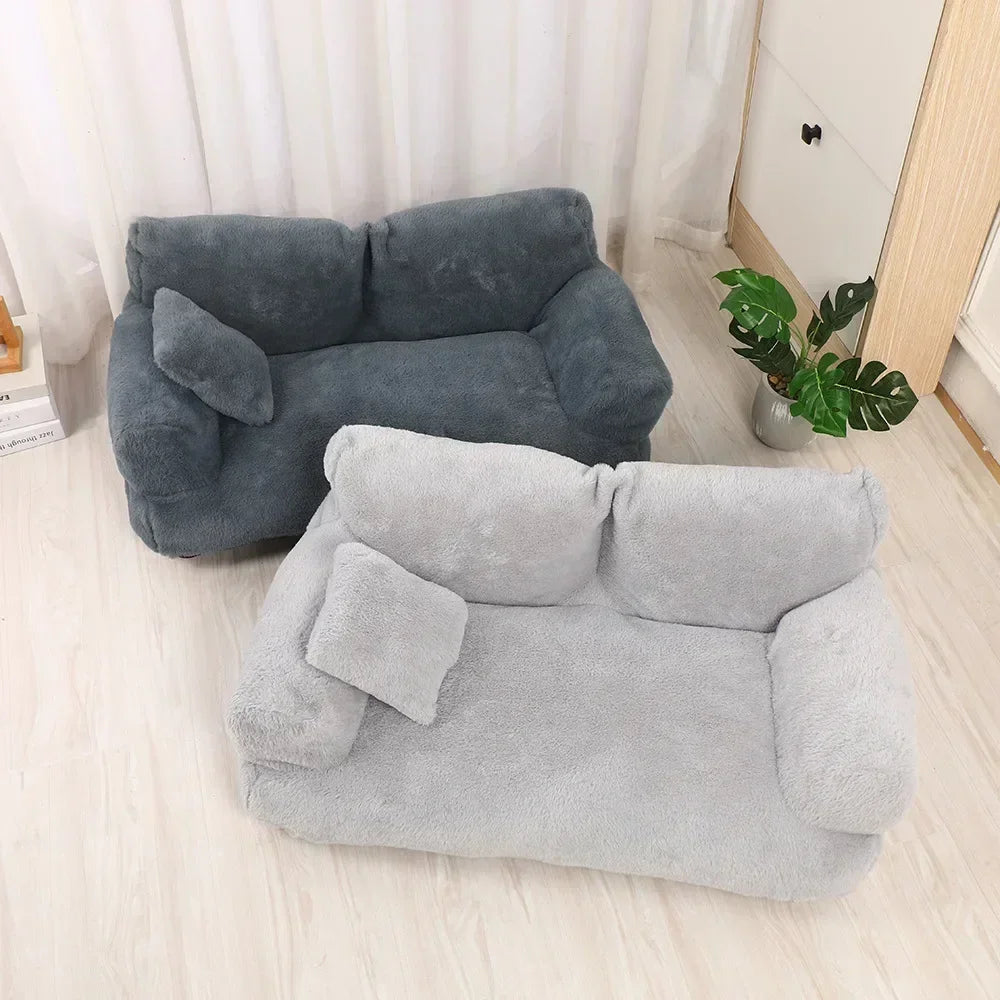 Cat Bed House Plush Dog Sofa Beds Washable Warm Pet Dog Nest Cat Beds Sofa Comfortable CatS Cushion Dog Sleep Winter Furniture