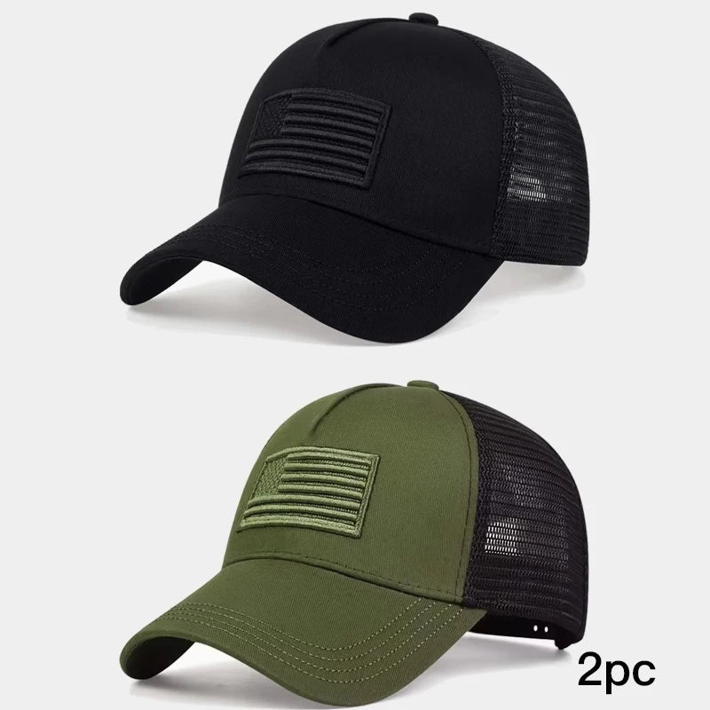 American Flag Camouflage Baseball Capsmen's Summer Hats, Sunscreen Hats, Women's Summer Hats, Popular Tennis Hats