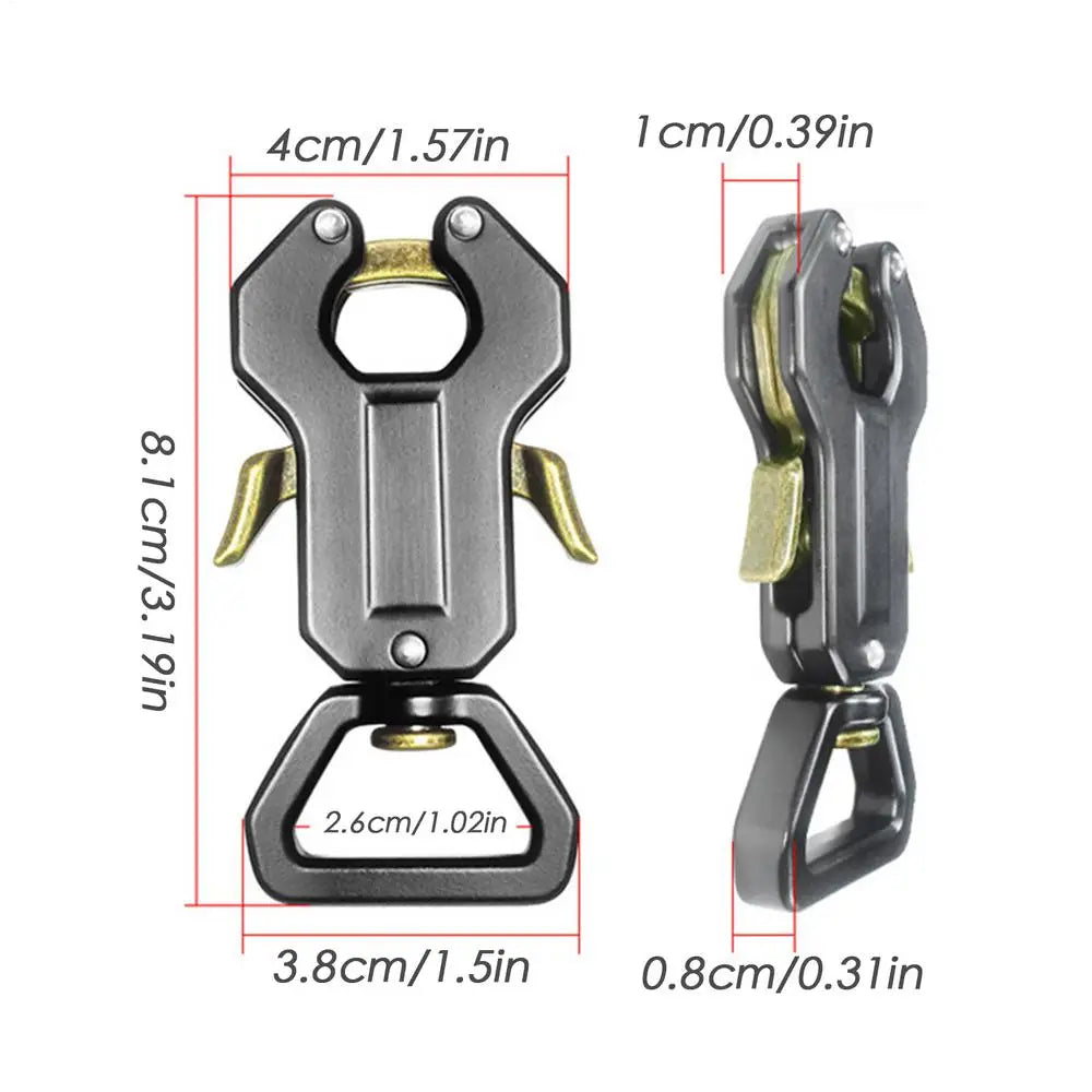Dog Leash Clasp Zinc Alloy Dog Leash Locking Clips Pet Puppy Outdoor Collar Accessory Puppy Quick Release Chain Locking Buckles