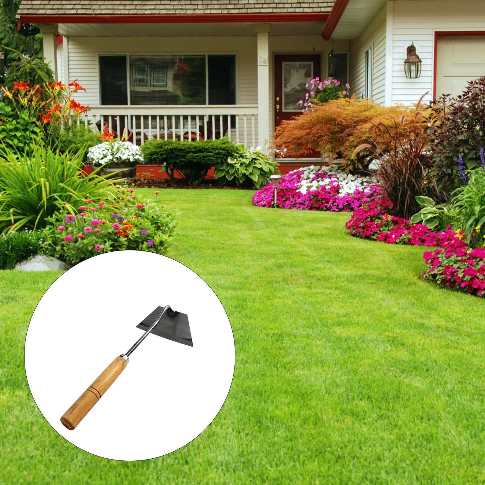 Garden Hoe Weeders Carbon Steel Gardening Hook and Weeding Tool Dual-Purpose Hardened Weeding Hoe for Easily Removing Weeds