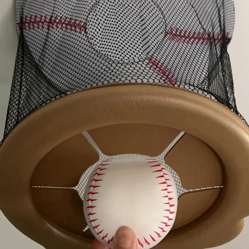 Ceiling Baseball Toy Training Equipment Mini Overhead Sports Goal Portable Indoor Mini Baseball Hoops Game Toys For Kids Adults