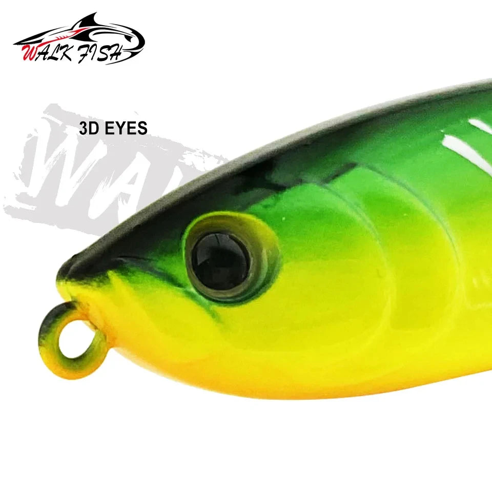 WALK FISH 7.5g 12g Topwater Whopper Plopper Fishing Lure Plastic Artificial Pencil Hard Bait Trolling Crankbait Bass Pike Pesca