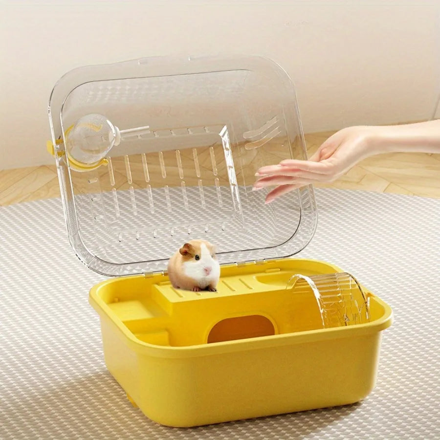 1pc Indoor Double Layer Hamster Cage Golden Bear Cage Large Space Hamster Castle Cage Detachable and Washable Small Pet Habitat