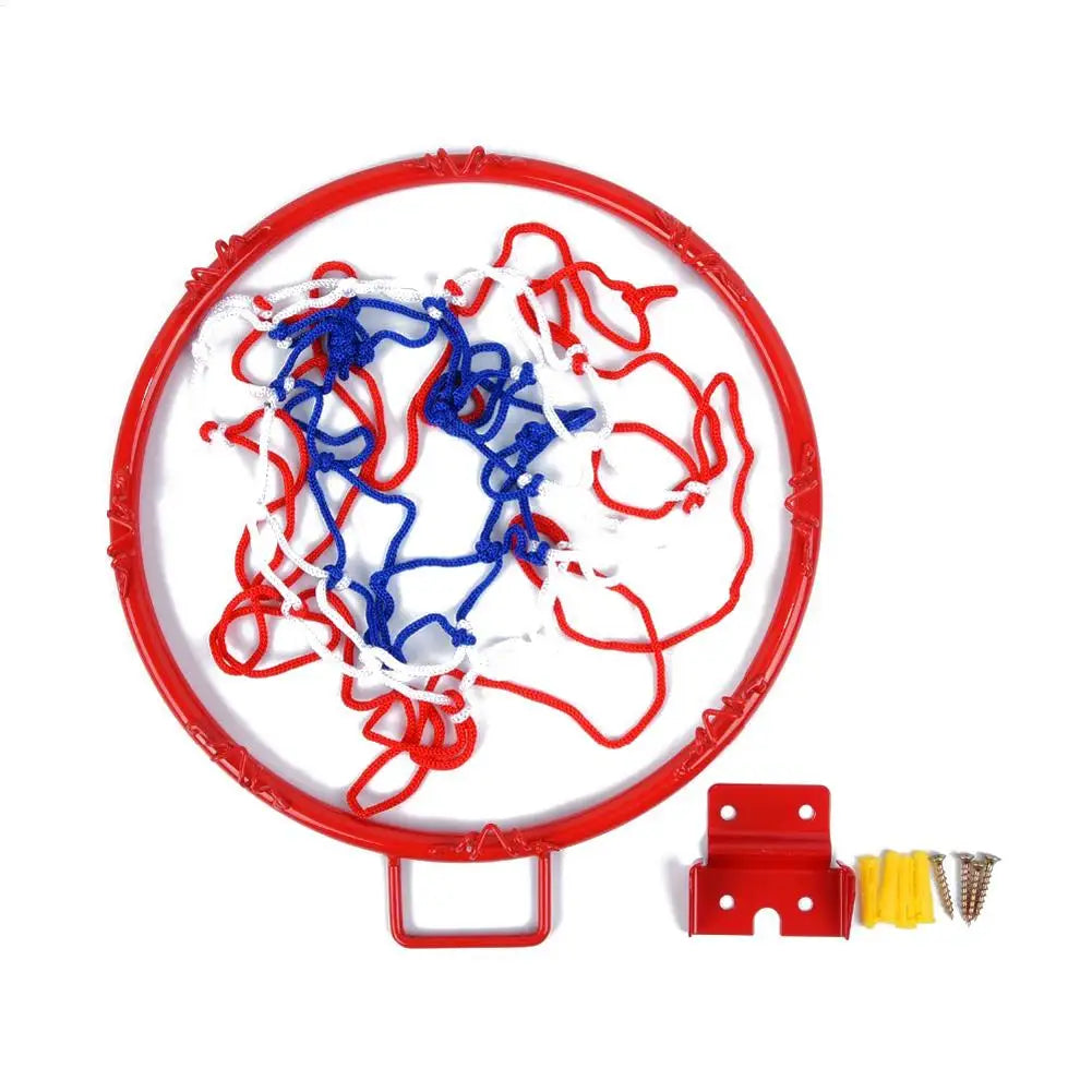 Indoor/Outdoor Wall Mounted Basketball Hoop with Net - Durable and Versatile Sports Equipment